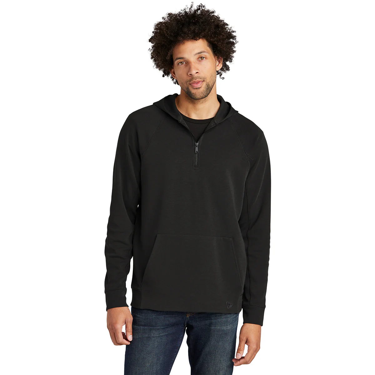 New Era Men's Black STS 1/4-Zip Hoodie - Image 3