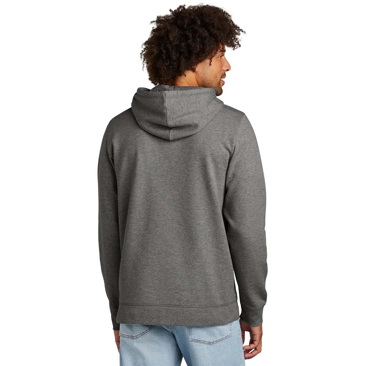 New Era Men's Dark Heather Grey Comback Fleece Pullover Hoodie - Image 4