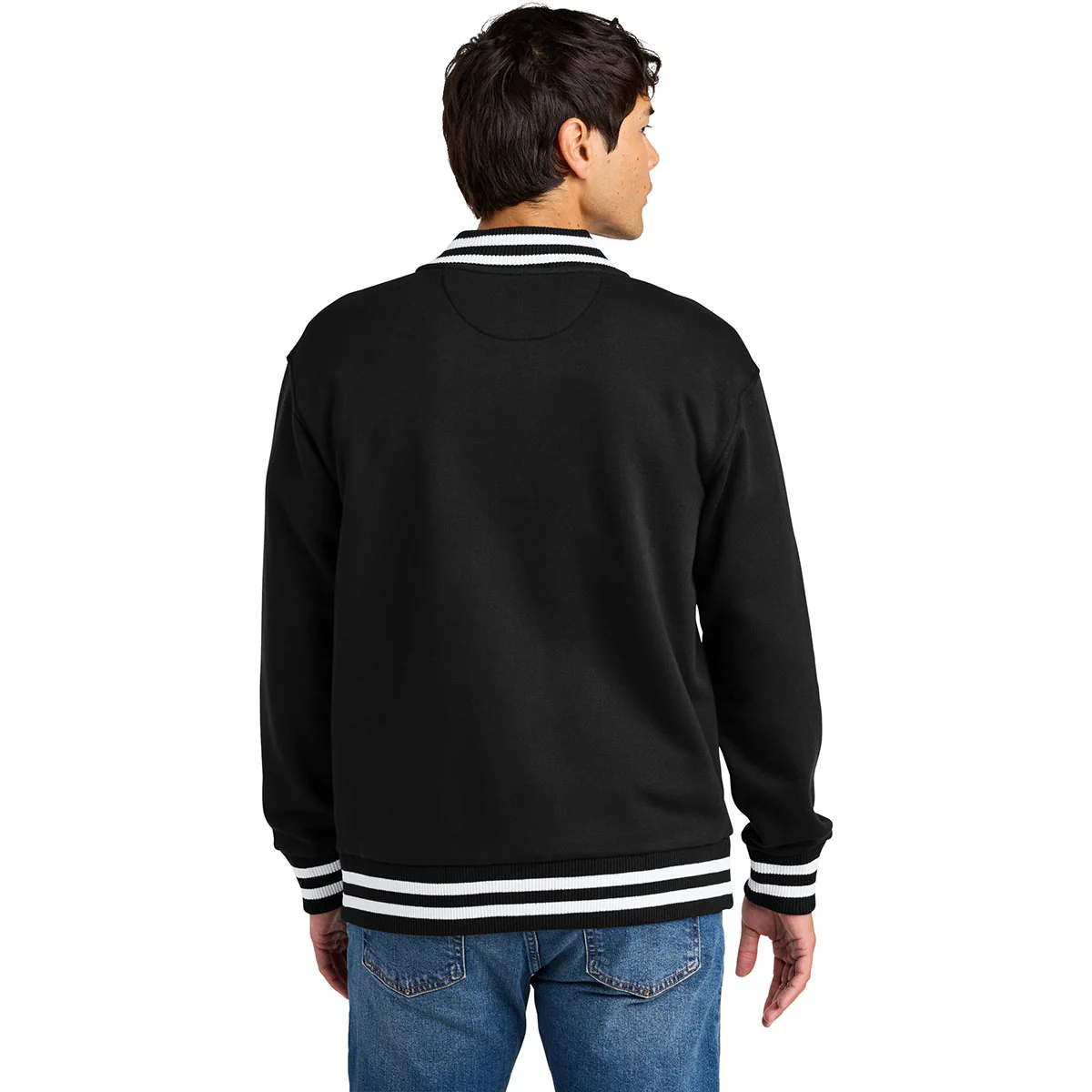 New Era Men's Black Varsity Heavyweight Fleece Jacket - Image 4