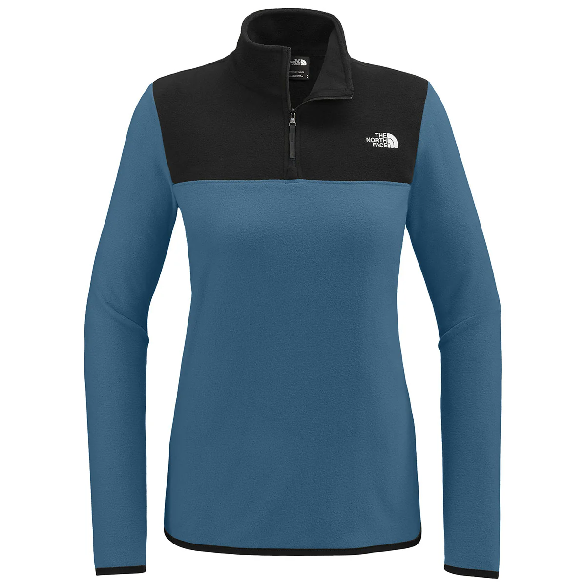 The North Face Women's Shady Blue/ TNF Black Glacier 1/4-Zip Fleece