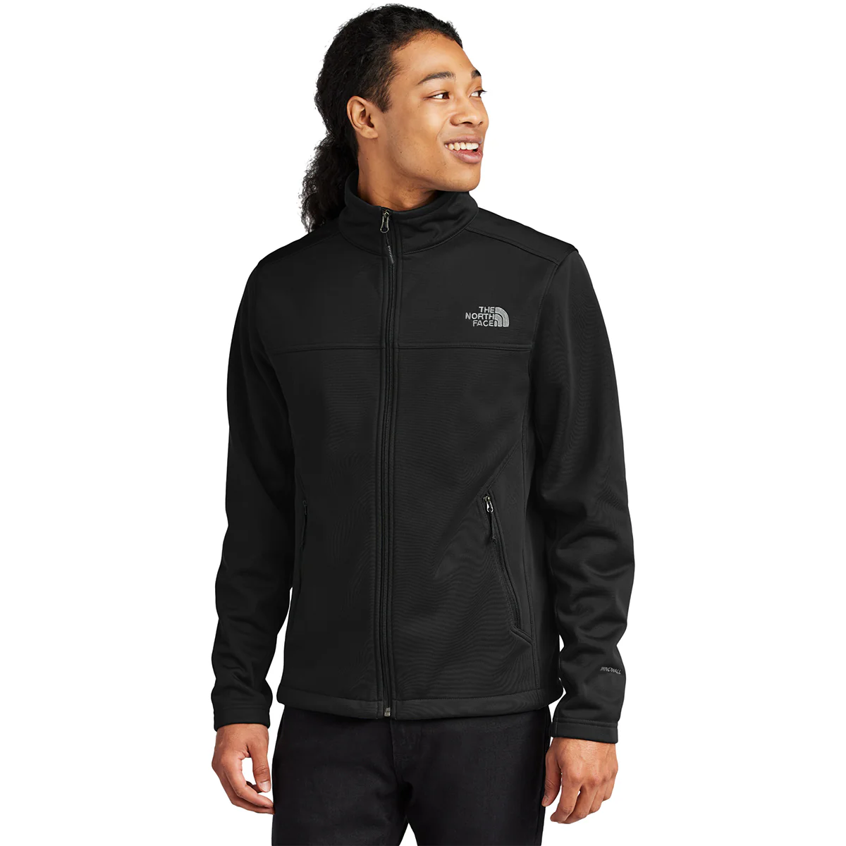 The North Face Men's TNF Black Chest Logo Ridgewall Soft Shell Jacket - Image 3