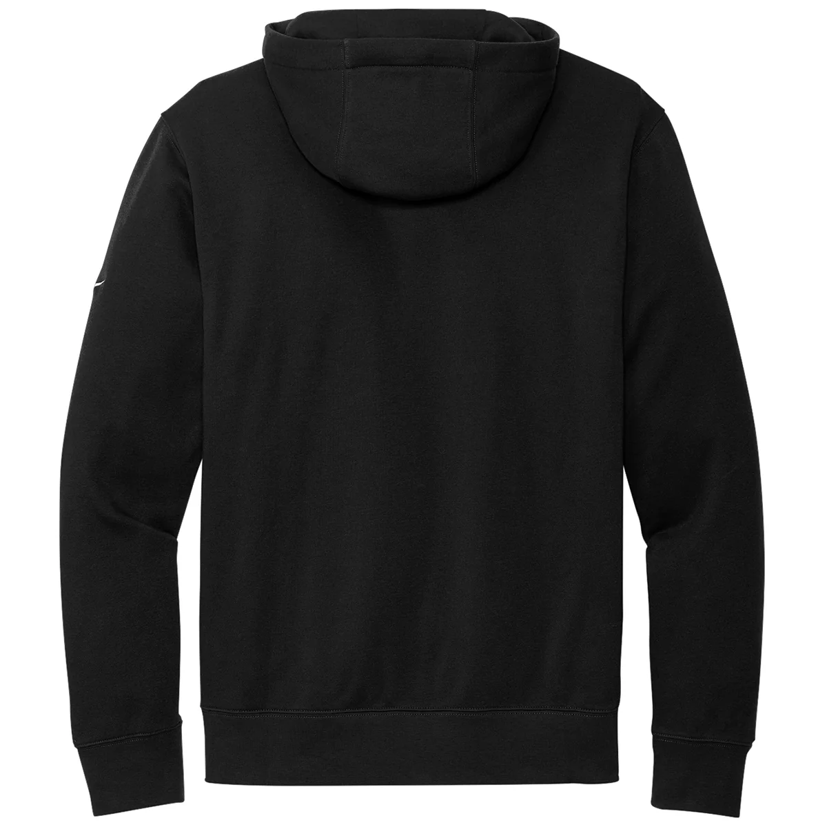 Nike Men's Black Club Fleece Sleeve Swoosh Pullover Hoodie - Image 2