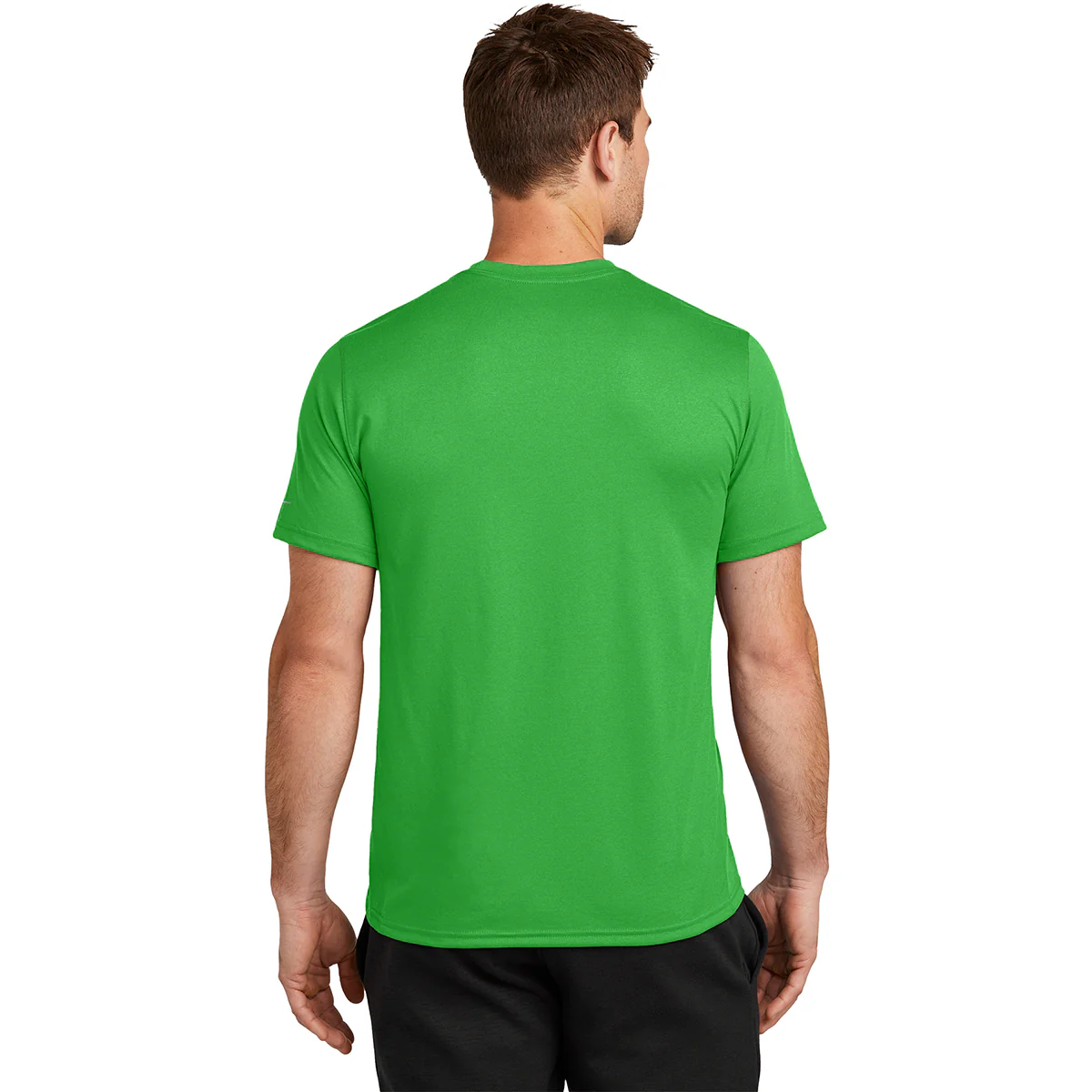 Nike Men's Apple Green Swoosh Sleeve rLegend Tee - Image 4