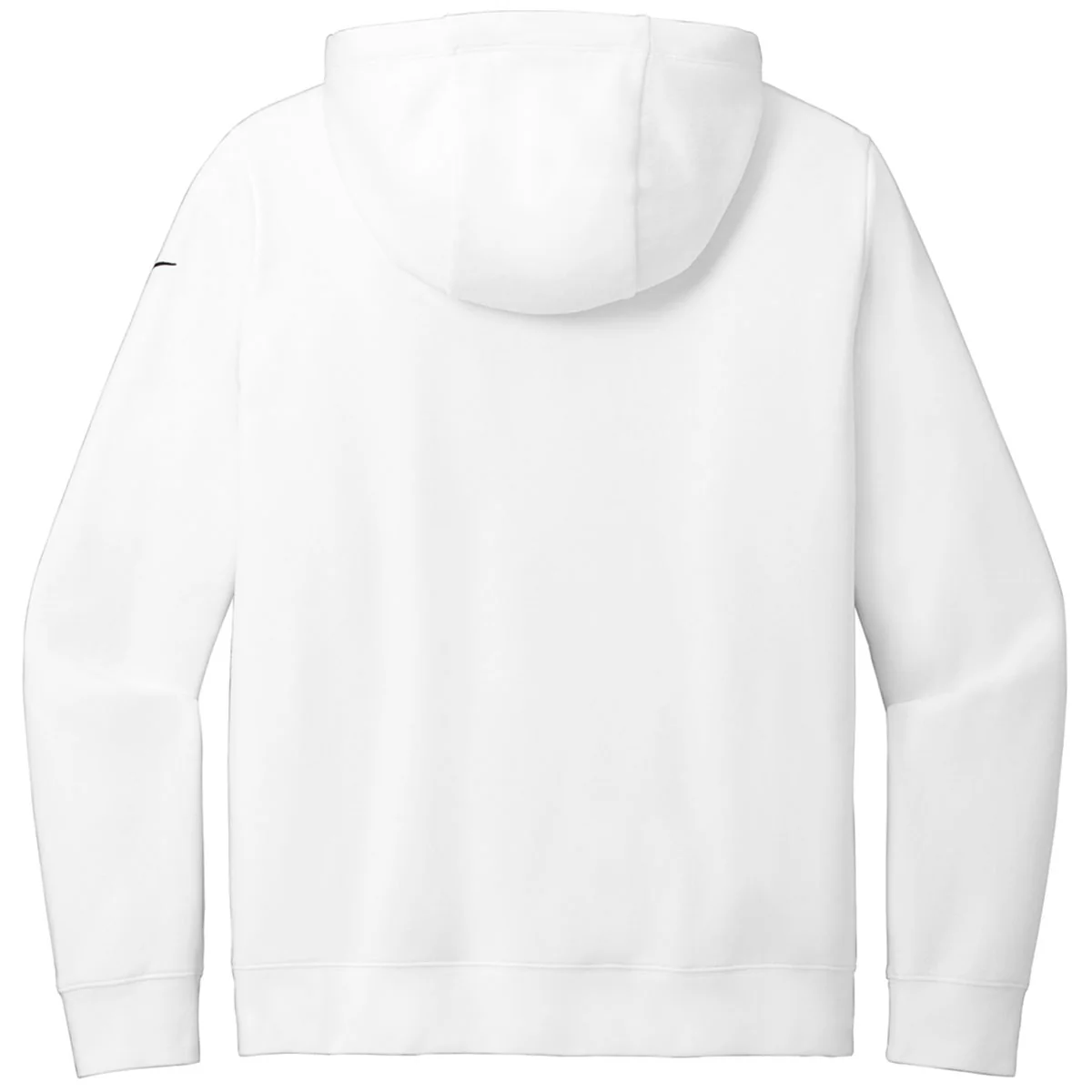 Nike Women's White Club Fleece Sleeve Swoosh Pullover Hoodie - Image 2
