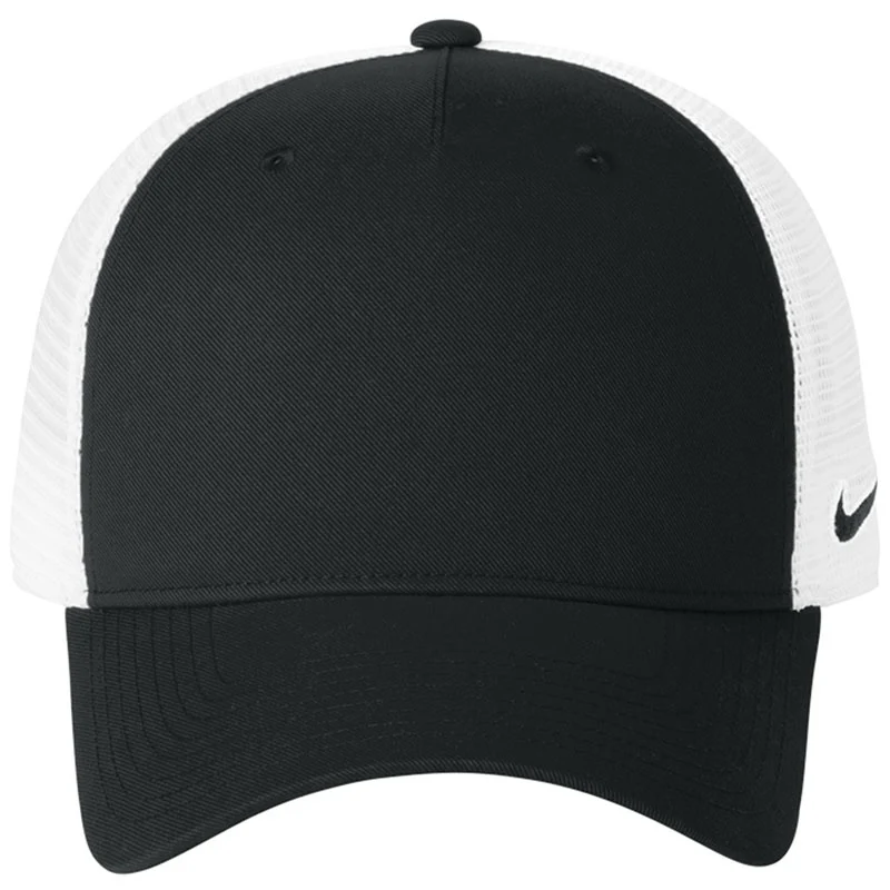 Nike Black/White Snapback Mesh Trucker Cap - Image 3