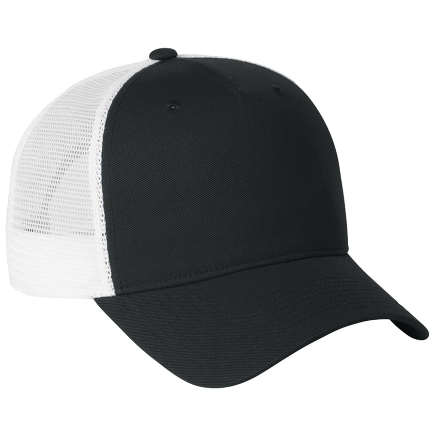 Nike Black/White Snapback Mesh Trucker Cap - Image 4