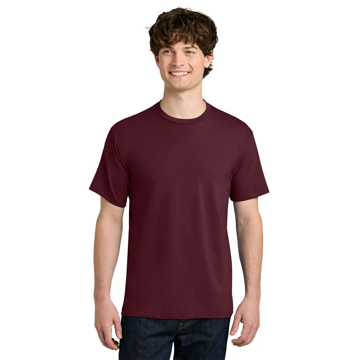 Next Level Men's Maroon Apparel Ideal Jersey Tee - Image 3