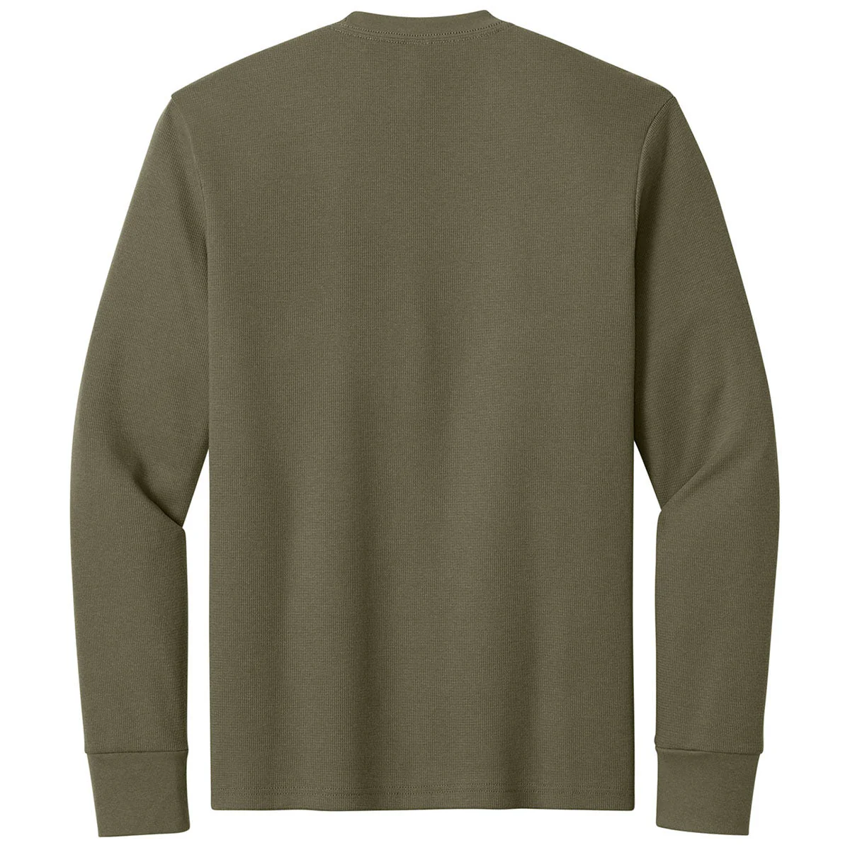 Next Level Men's Military Green Apparel Ideal Thermal Long Sleeve Tee - Image 2