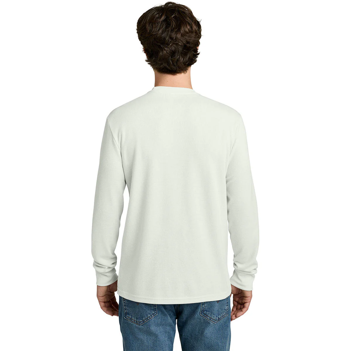 Next Level Men's Bone Apparel Ideal Thermal Long Sleeve Tee - Image 4