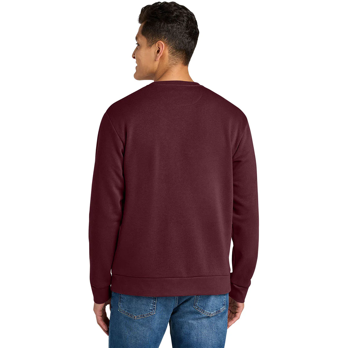 Next Level Men's Maroon Santa Barbara Pocket Sweatshirt - Image 4