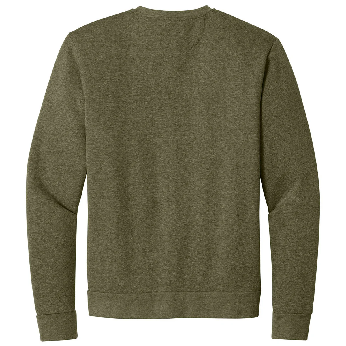Next Level Men's Heather Military Green Apparel Adult Malibu Crewneck Sweatshirt - Image 2