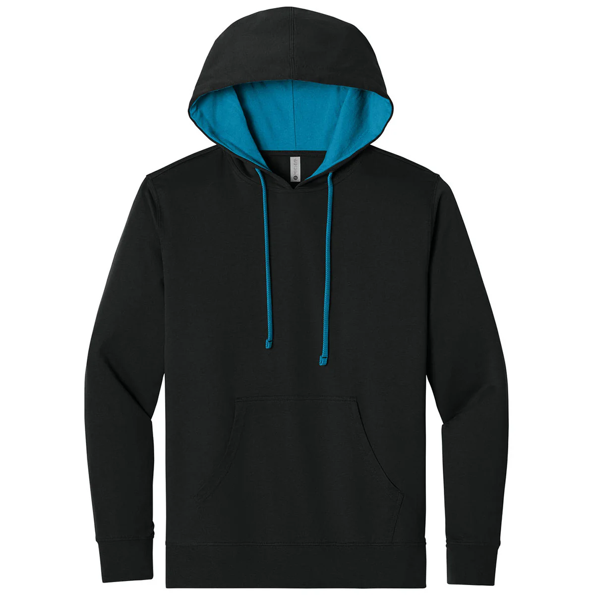 Next Level Men's Black/Turquoise Laguna Hoodie