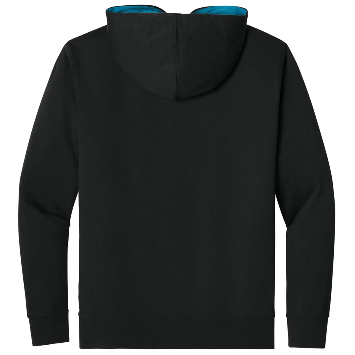 Next Level Men's Black/Turquoise Laguna Hoodie - Image 2
