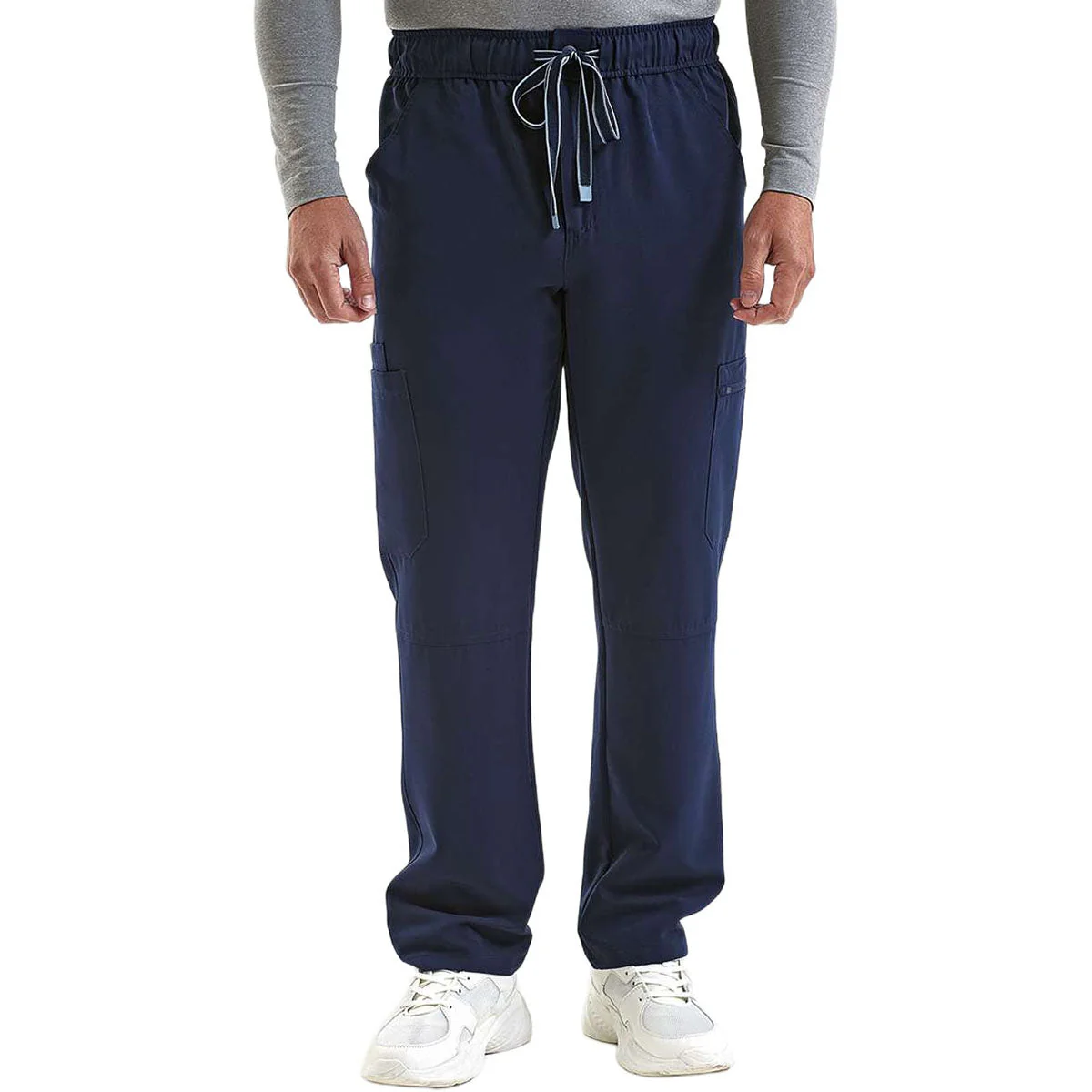 Onna Men's Navy Relentless Stretch Cargo Scrub Pants - Image 3