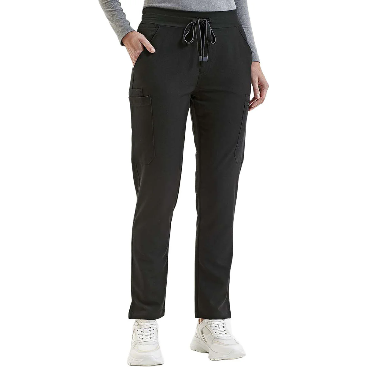 Onna Women's Black Relentless Stretch Cargo Scrub Pants - Image 2
