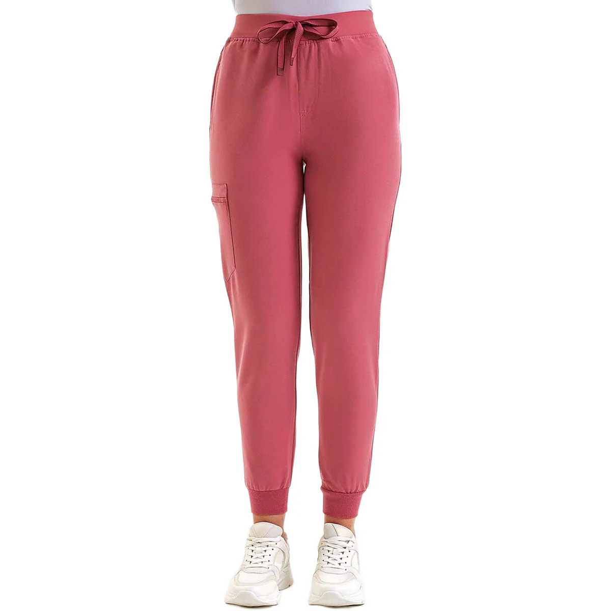 Onna Women's Calm Pink Energized Stretch Jogger Scrub Pants - Image 2