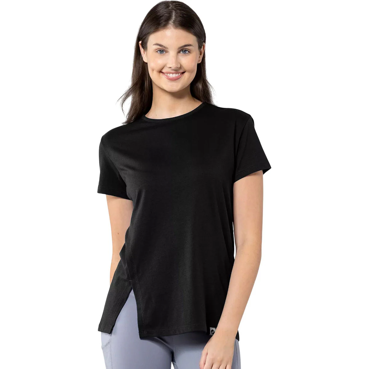 Verve Women's Black Influx Short Sleeve Tee - Image 4