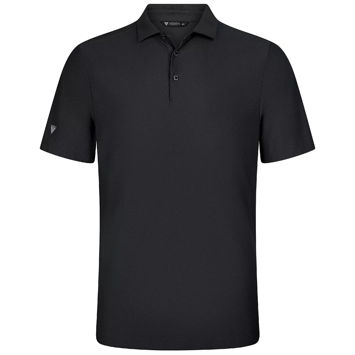 Levelwear Men's Black Eternal Polo