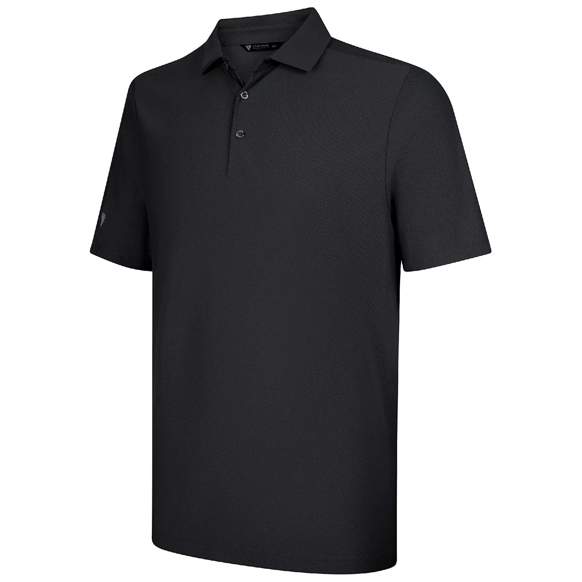 Levelwear Men's Black Eternal Polo - Image 3