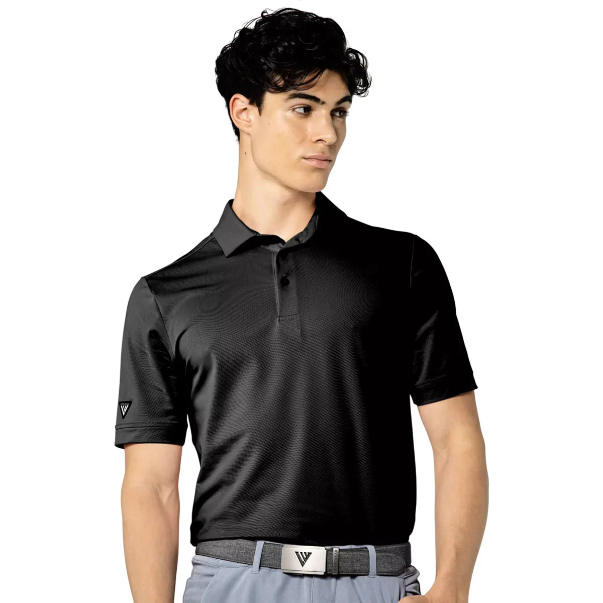 Levelwear Men's Black Eternal Polo - Image 4