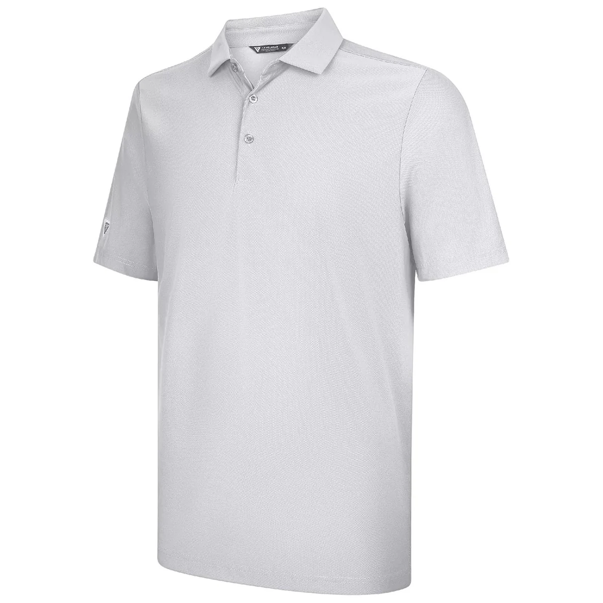 Levelwear Men's White Eternal Polo - Image 3