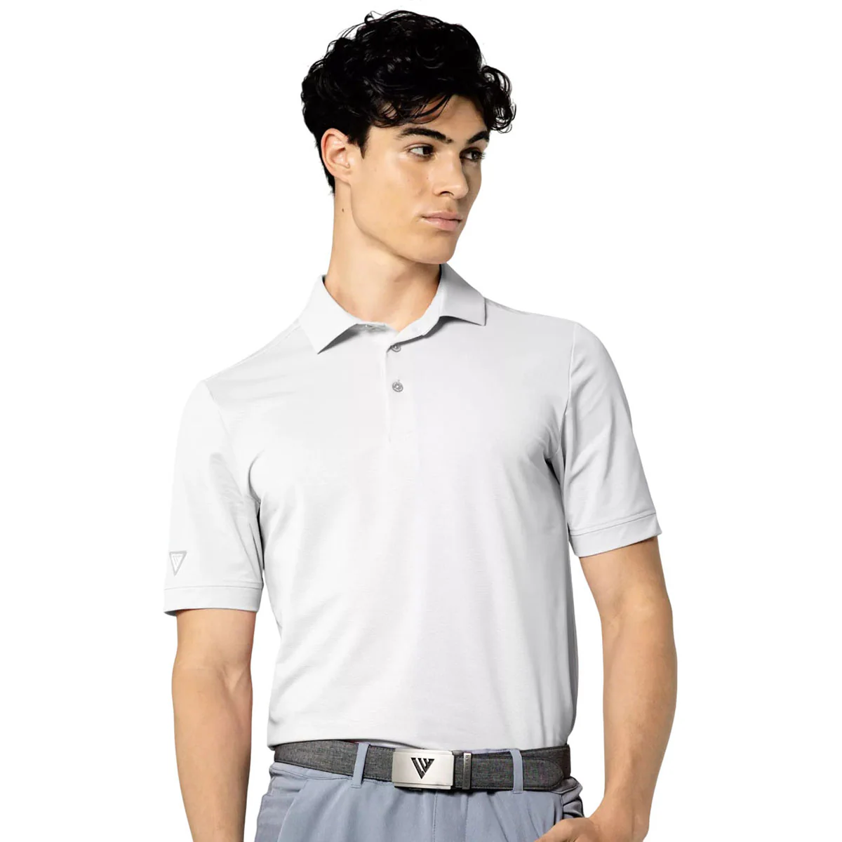 Levelwear Men's White Eternal Polo - Image 4