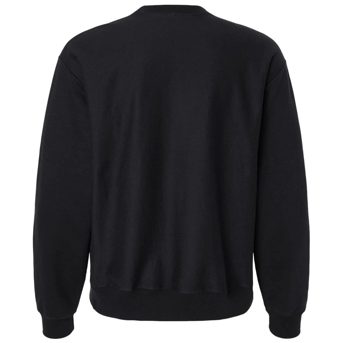 Hanes Unisex Black Beefy Sweats Premium Heavyweight Crewneck Sweatshirt - Image 2