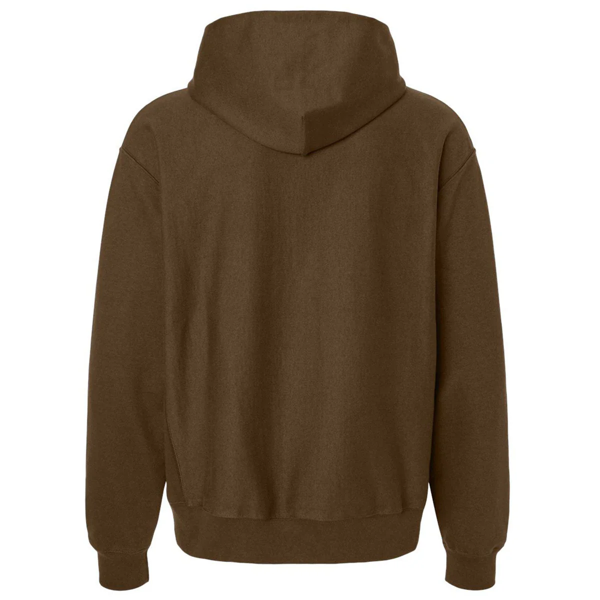 Hanes Unisex Army Brown Beefy Sweats Premium Heavyweight Hooded Sweatshirt - Image 2