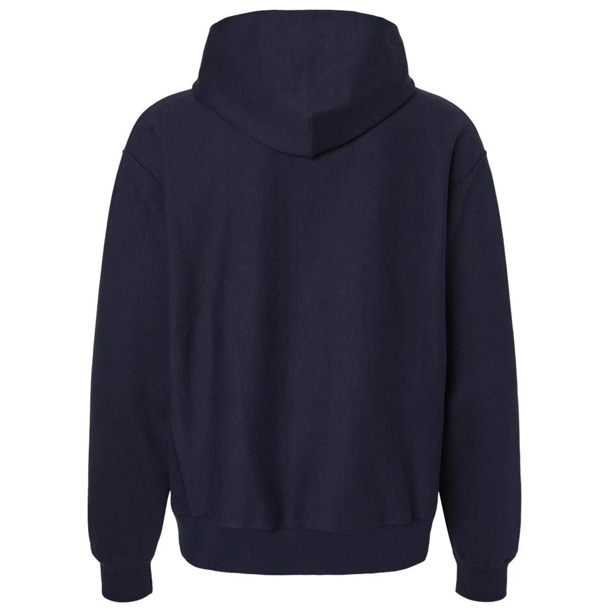 Hanes Unisex Athletic Navy Beefy Sweats Premium Heavyweight Hooded Sweatshirt - Image 2