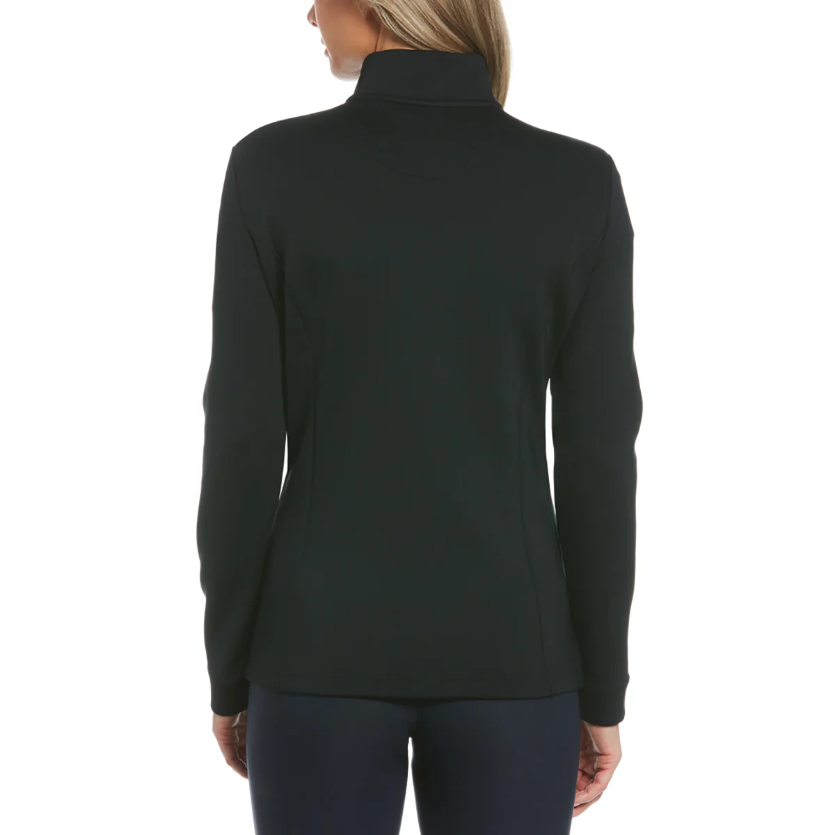 Original Penguin Women's Caviar Black Clubhouse Mock Pullover - Image 5