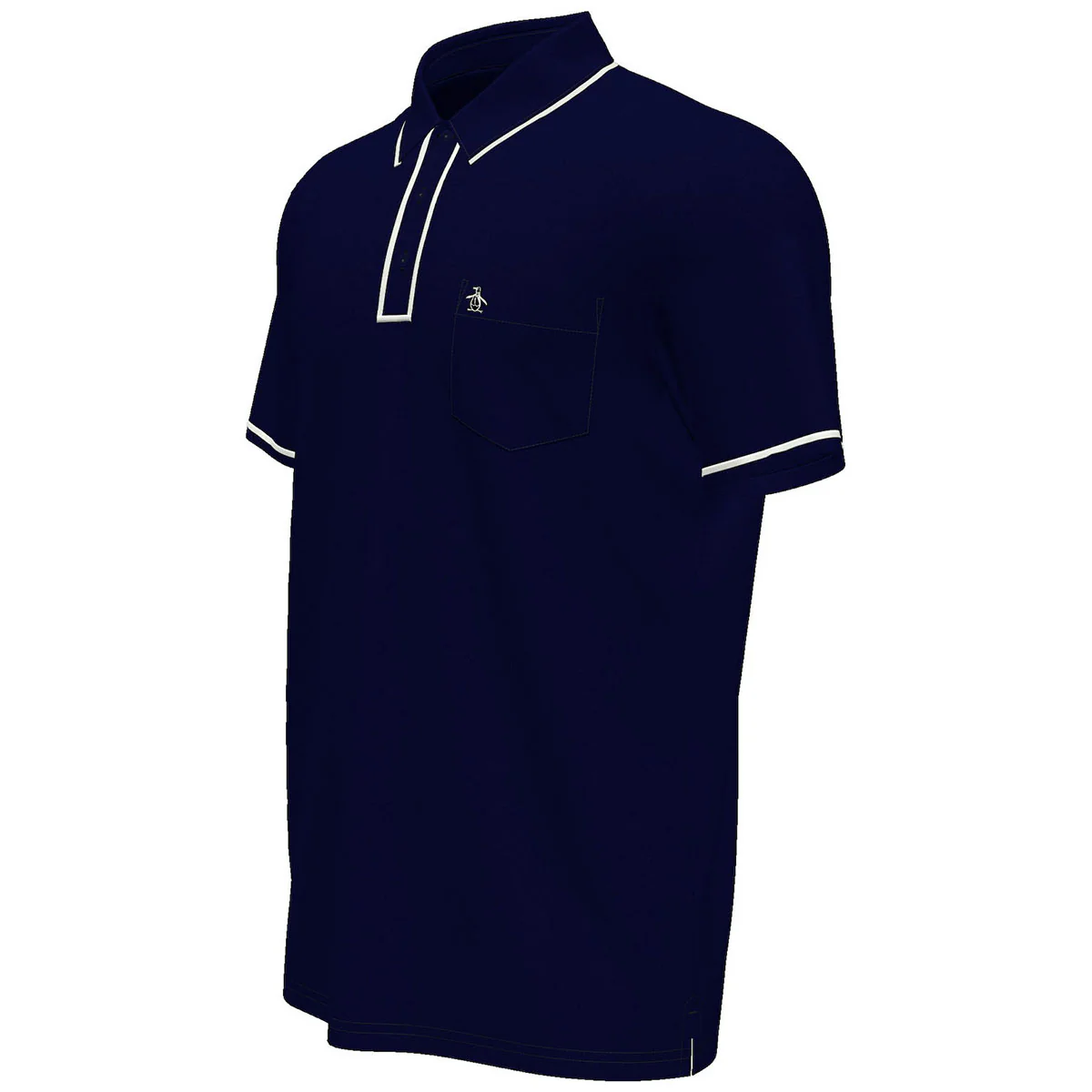 Original Penguin Men's Black Iris Technical Earl Polo - Image 3