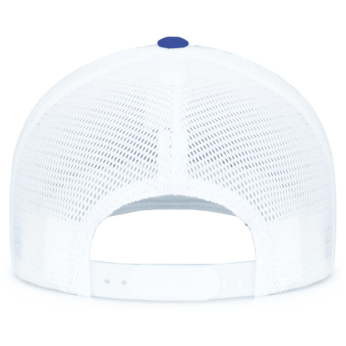 Pacific Headwear Royal/White/RoyalContrast Stitch Trucker Pacflex Snapback Cap - Image 3