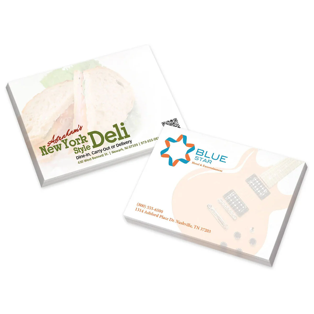 Souvenir White Sticky Note 4" x 3" Pad, 100 sheet