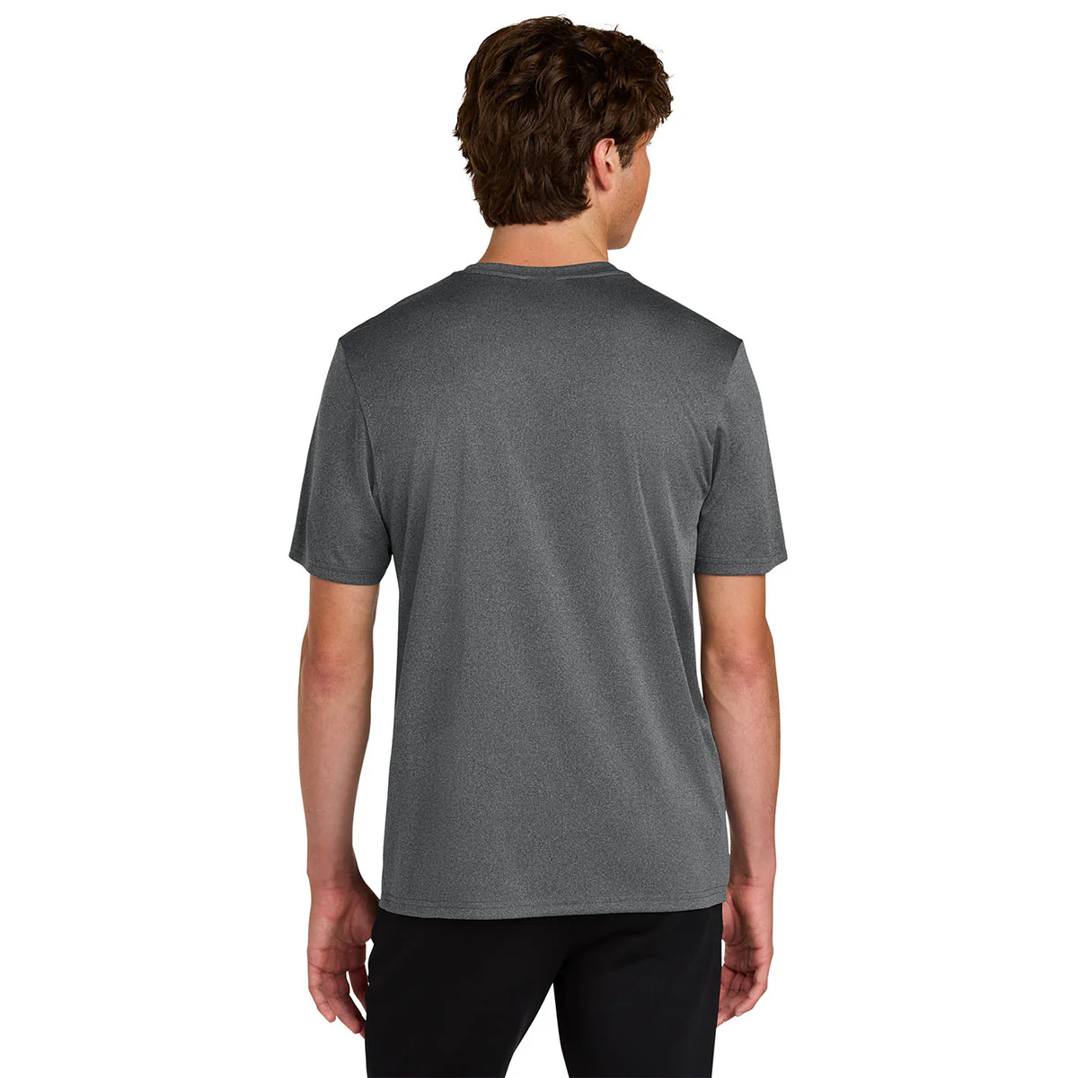 Port & Company Men's Metal Grey Heather Heather Performance Tee - Image 4