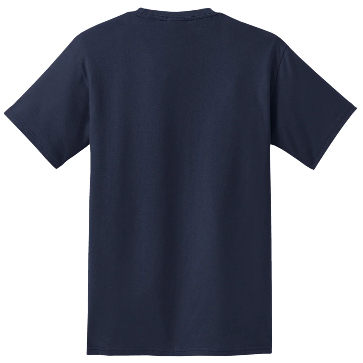 Port & Company Men's Deep Navy Essential Pocket Tee - Image 2