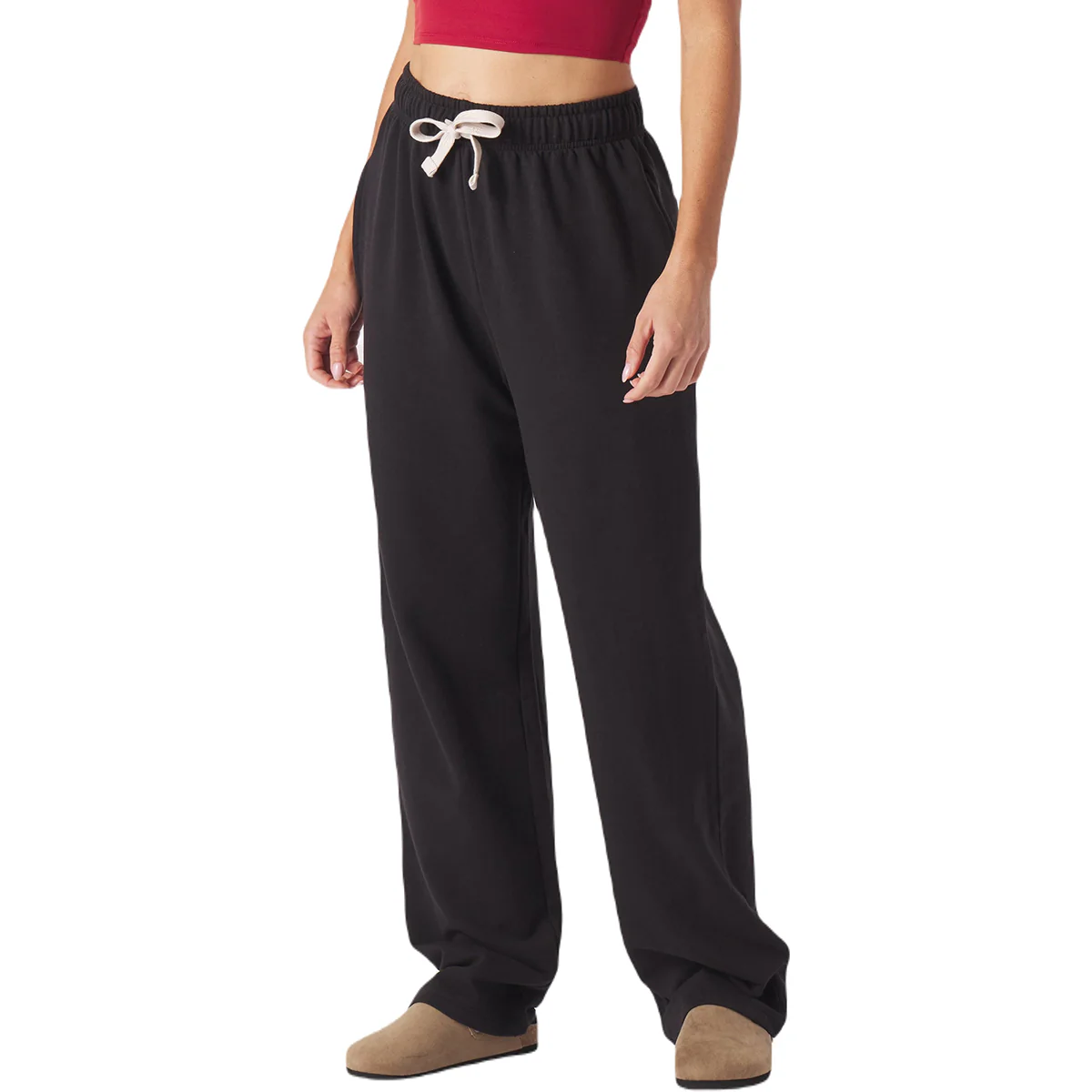 Glyder Women's Black Straight Leg Sweatpant - Image 2