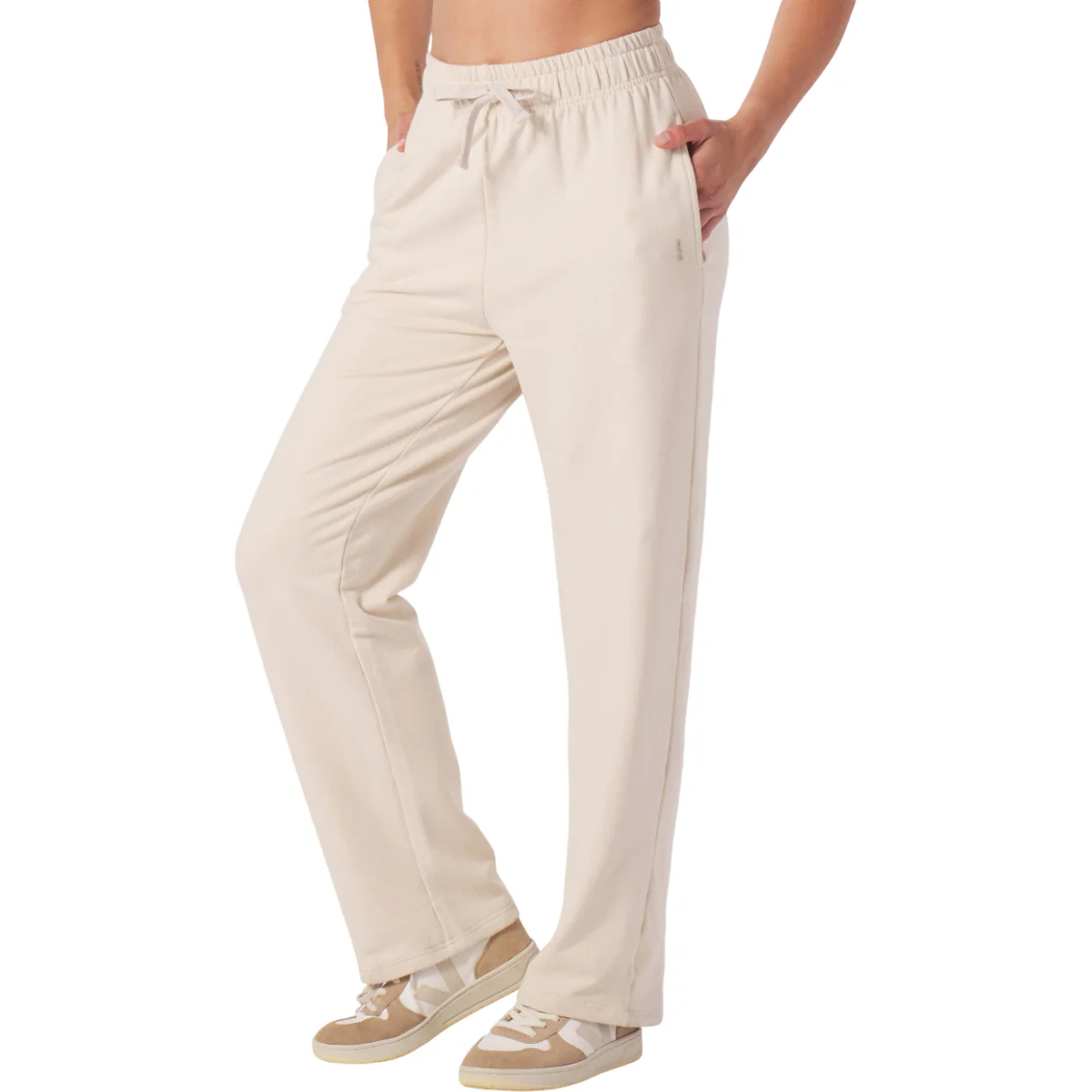 Glyder Women's Oatmilk Straight Leg Sweatpant - Image 3