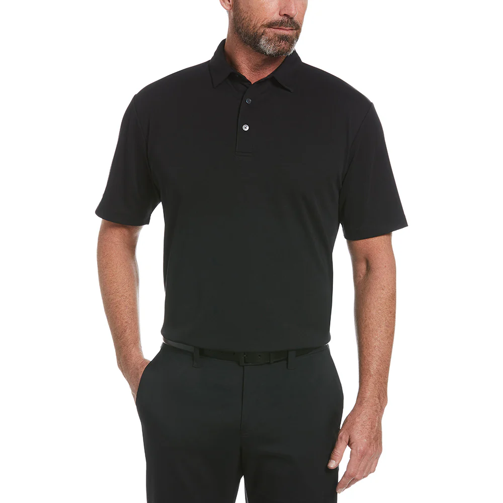 Perry Ellis Men's Caviar Black Classic Polo - Image 4