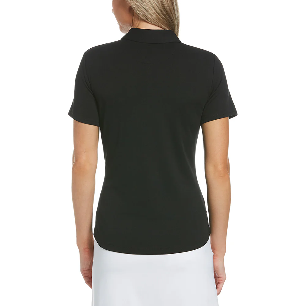 Perry Ellis Women's Caviar Black Classic Polo - Image 5
