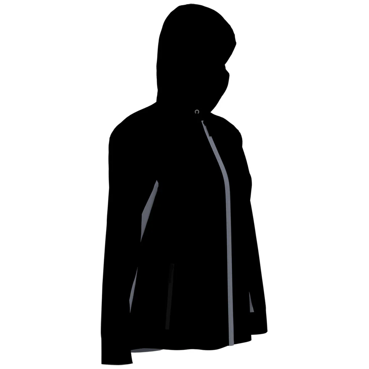 Perry Ellis Women's Caviar Black Full Zip Jacket - Image 3