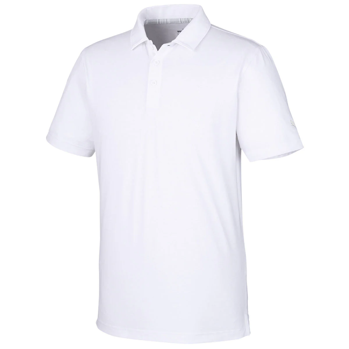 Puma Golf Men's Bright White Bandon Polo - Image 3