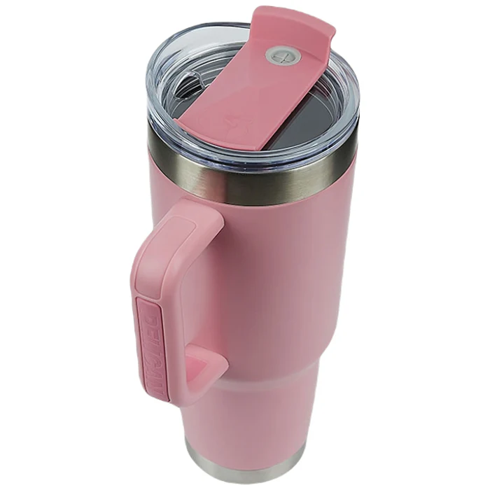 Pelican Pink Porter 40 oz. Recycled Double Wall Stainless Steel Travel Tumbler - Image 5