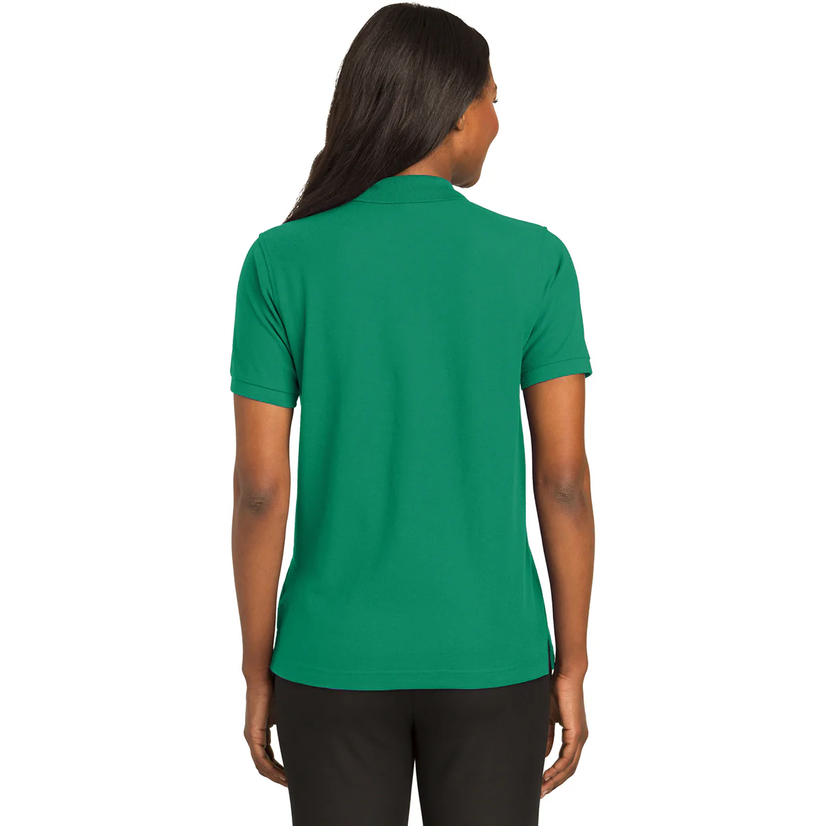 Port Authority Women's Kelly Green Silk Touch Polo - Image 4