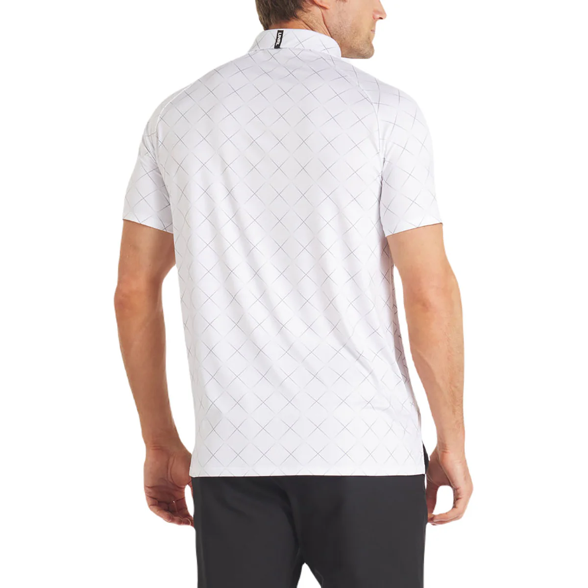 UNRL Men's White-Grey Precision Polo - Image 4