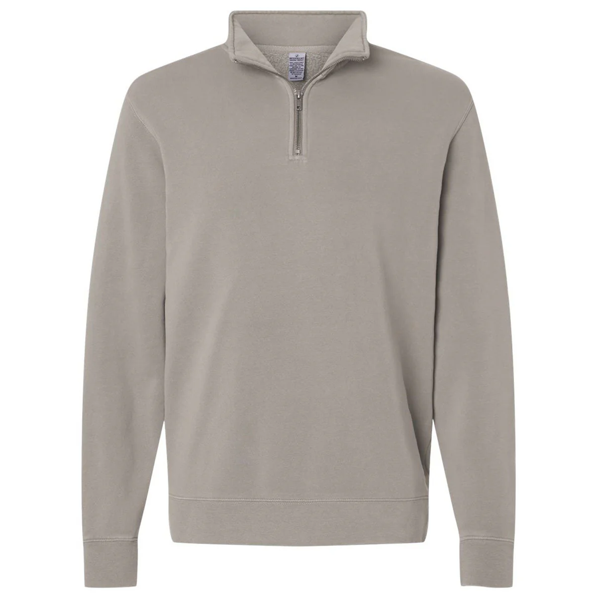 Independent Trading Co. Unisex Pigment Cement Pigment-Dyed Quarter-Zip Pullover