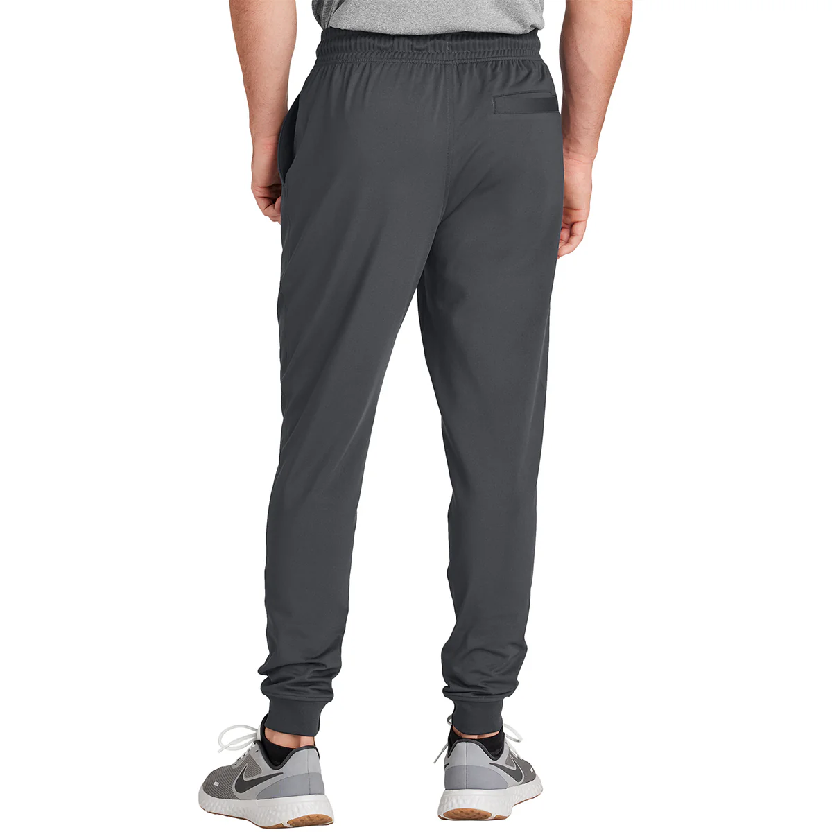 Sport-Tek Men's Charcoal Grey Sport-Wick Stretch Jogger - Image 4
