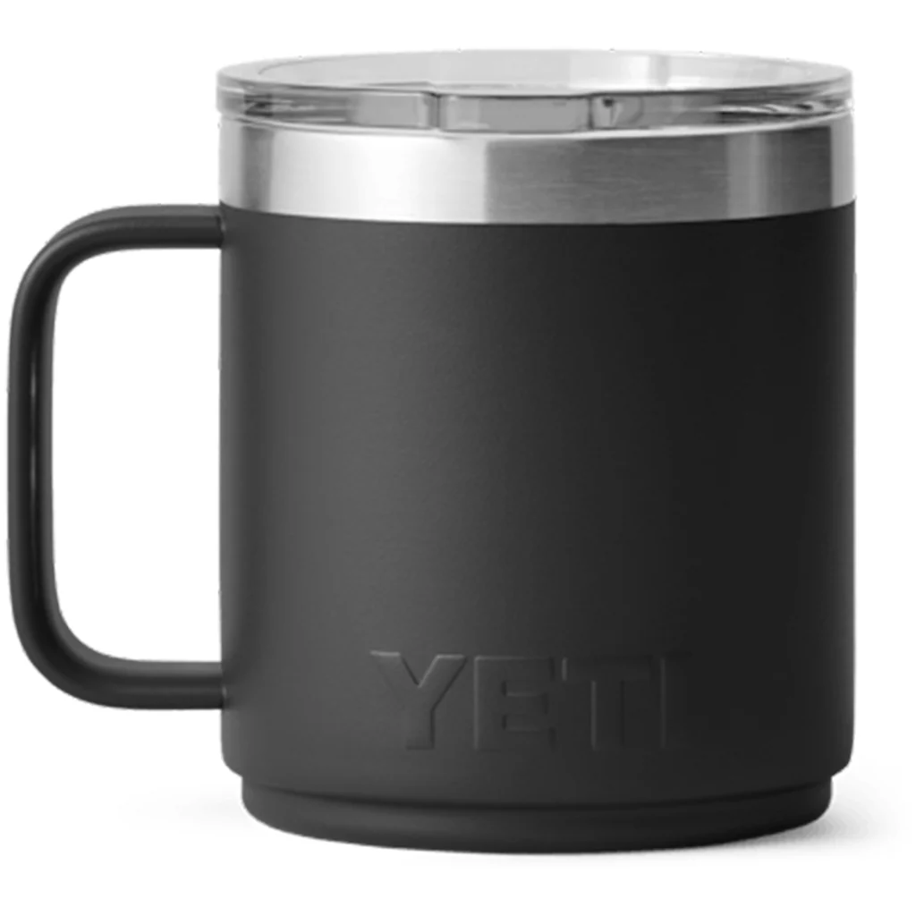 YETI Black Rambler 10 oz Stackable Mug with Durasip Ceramic Lining - Image 2