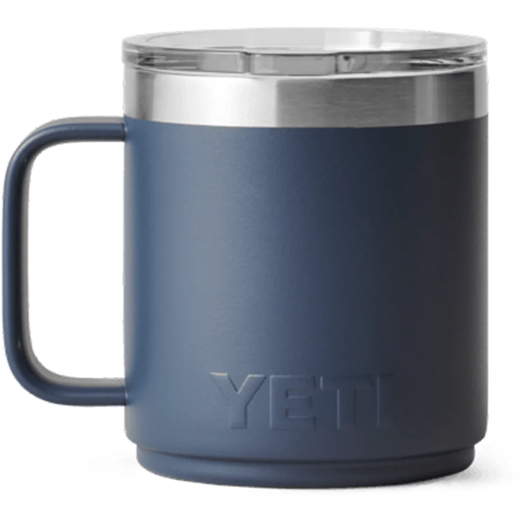 YETI Navy Rambler 10 oz Stackable Mug with Durasip Ceramic Lining - Image 2