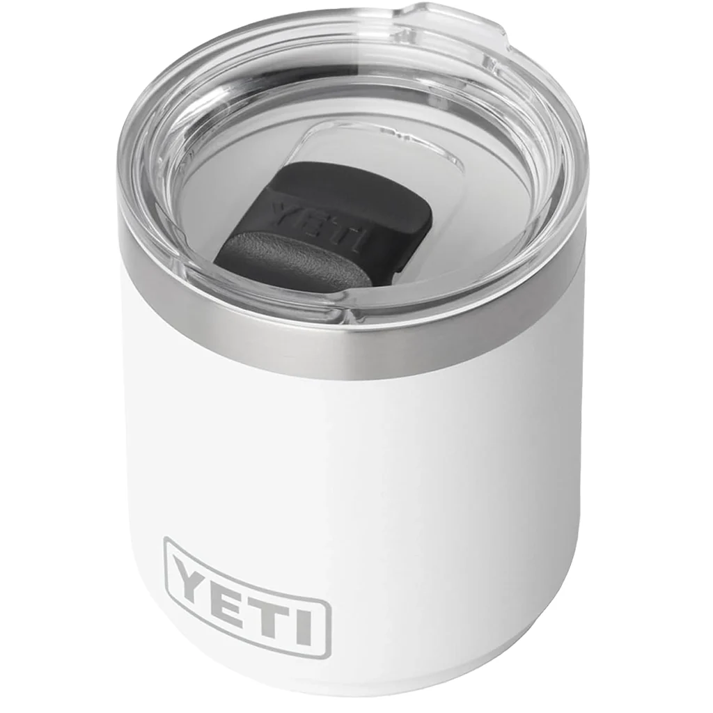 YETI White Rambler 10 oz Stackable Lowball 2.0 with Durasip Ceramic Lining - Image 3