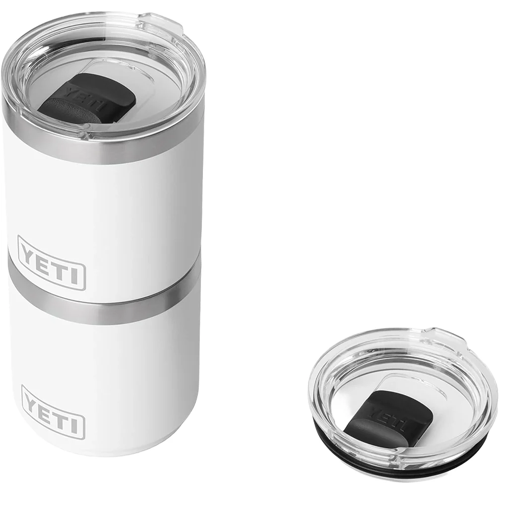 YETI White Rambler 10 oz Stackable Lowball 2.0 with Durasip Ceramic Lining - Image 4